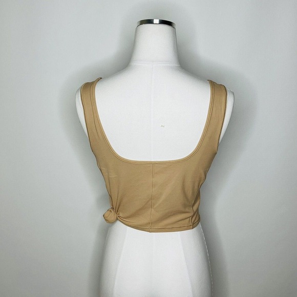 Lululemon Get Centred Crop Tank Nulu- Beech Wood Size 12 Read Description No Tie - Picture 3 of 11